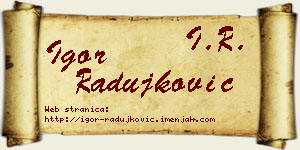 Igor Radujković vizit kartica